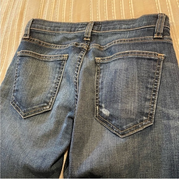 Current Elliott The Slim Bootcut Townie Raw Hem Mid Rise Jeans 23 - Picture 4 of 11